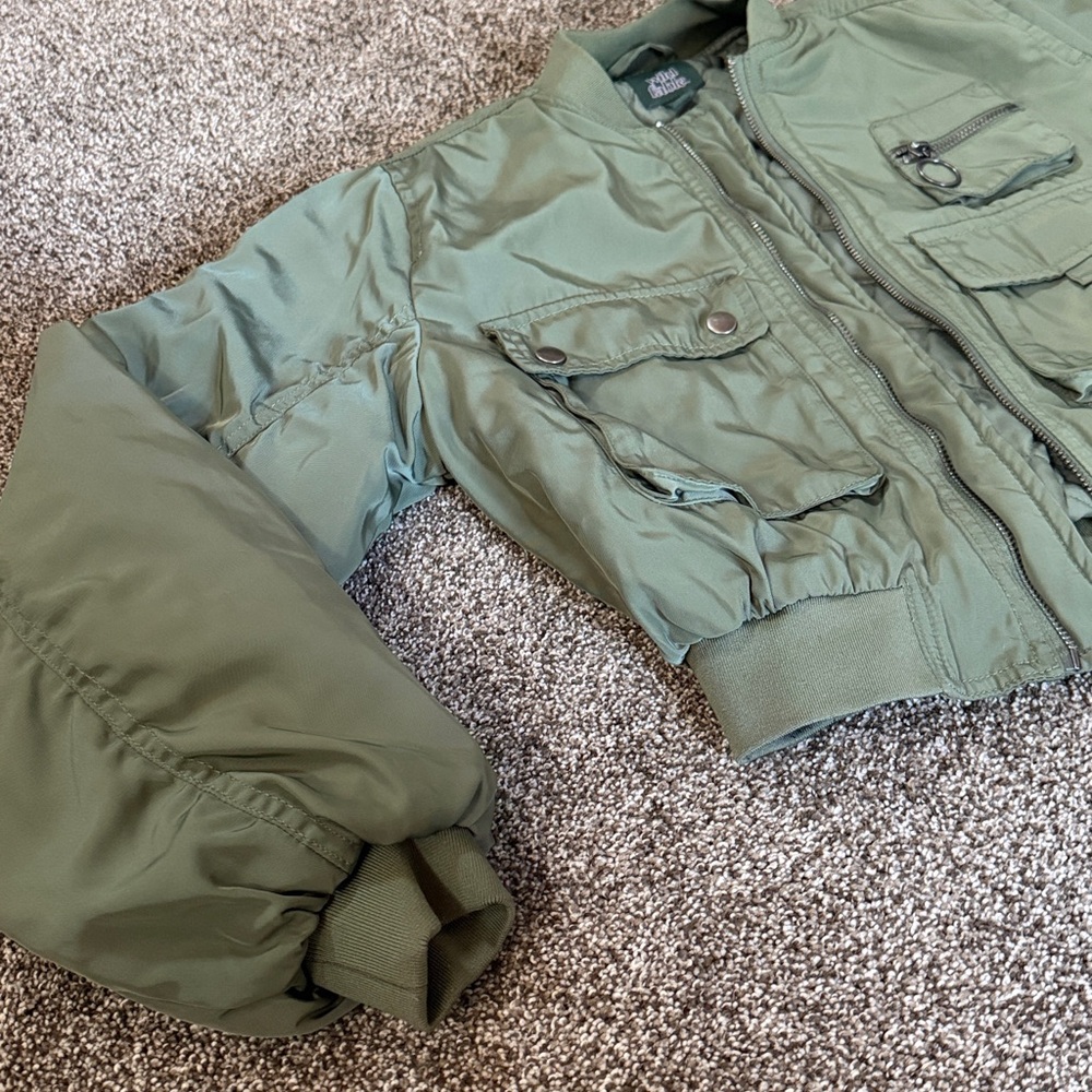 Wild Fable Olive bomber Jacket